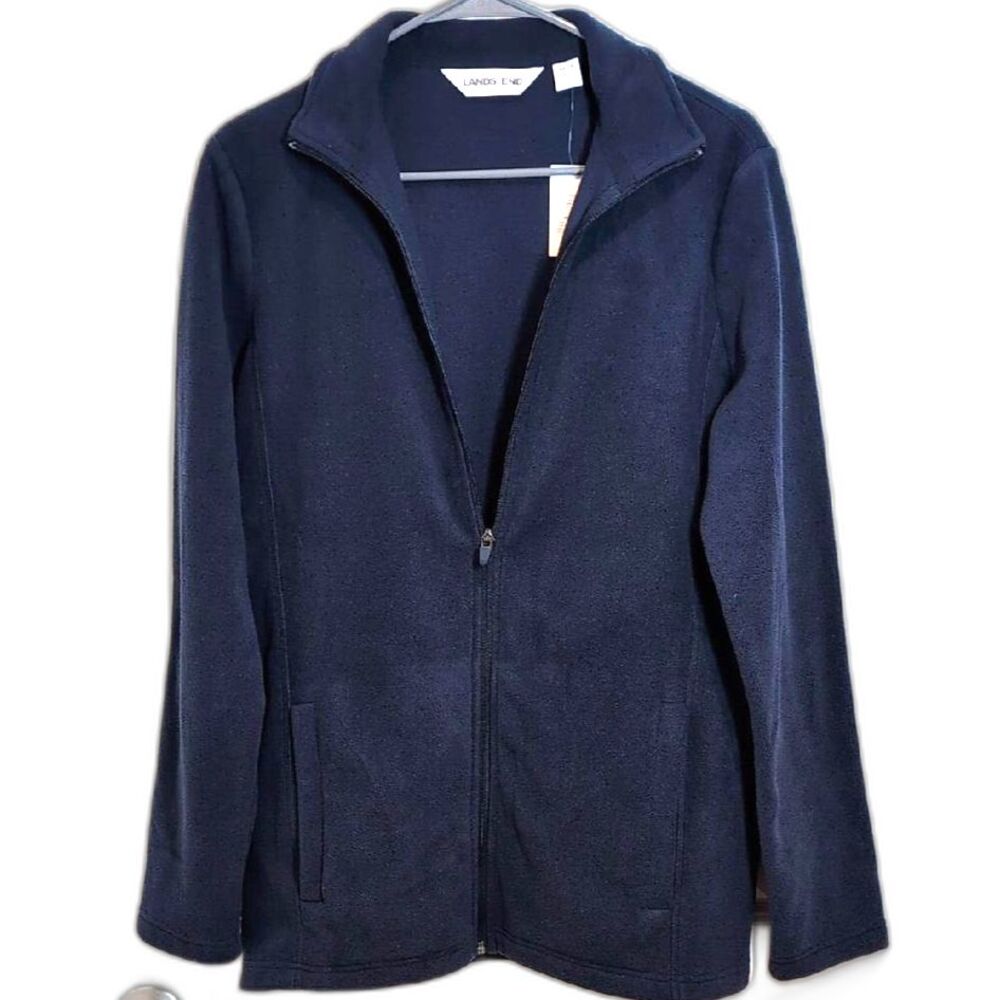 Lands' End Midnight Fleece Jacket, M, NWT